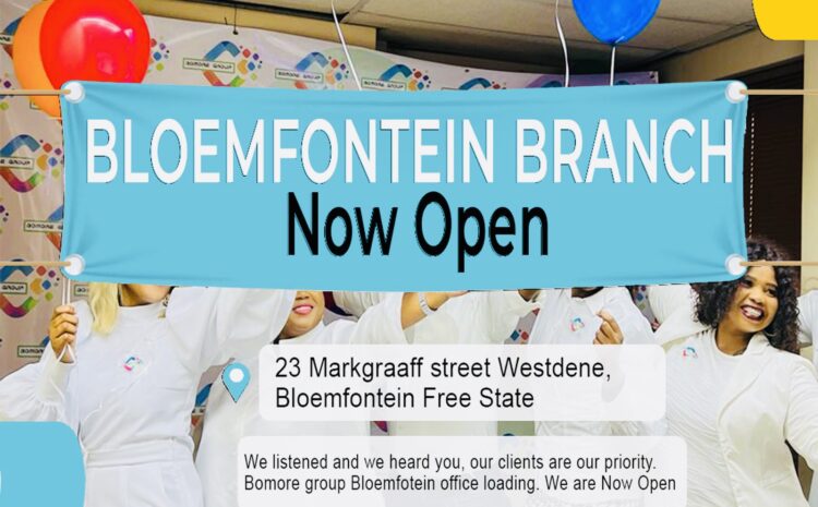  Bloemfontein office now open🎉🎉